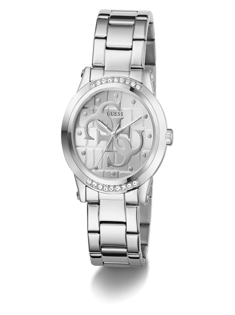 นาฬิกาข้อมือผู้หญิง Guess Ladies Silver Tone Analog Watch GUESS