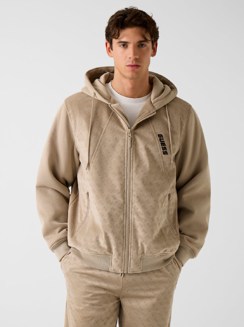 Guess Signature Monogram Zip Hoodie – GUESS Thailand
