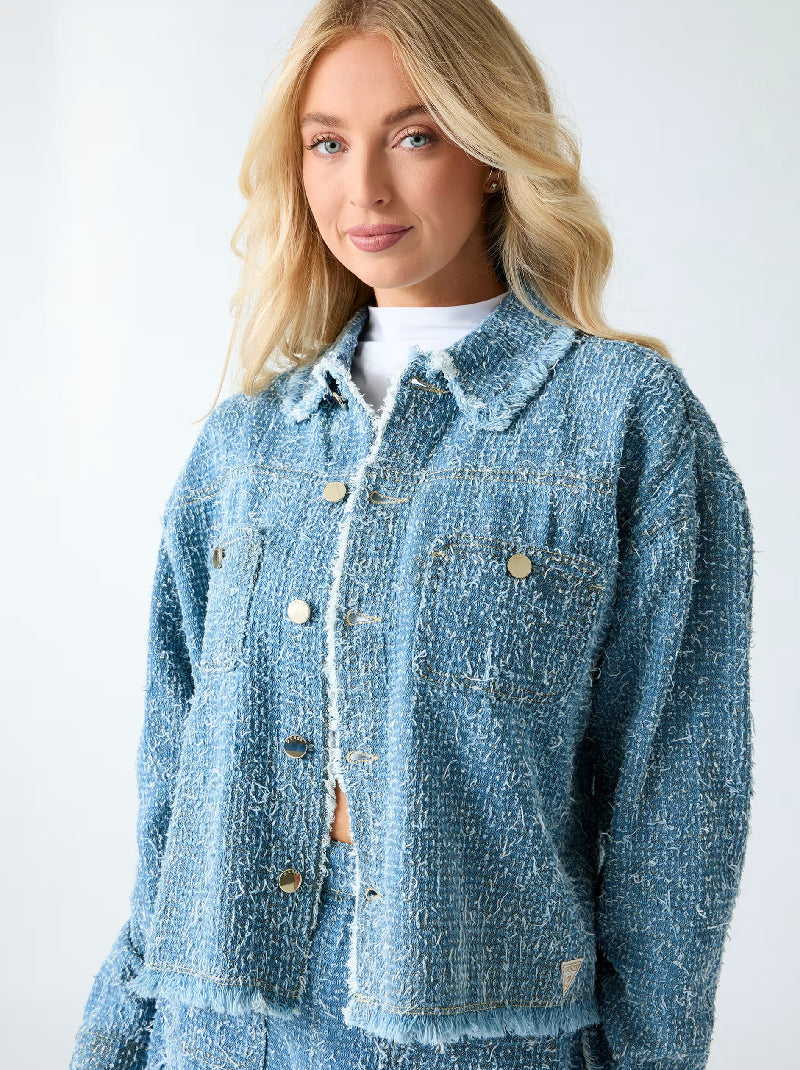 Denim Tweed Jacket – GUESS Thailand