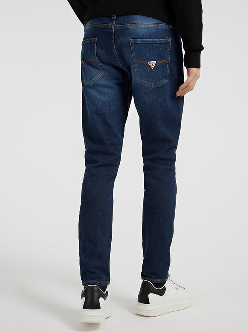 ยีนส์ Eco Low-Rise Slim Chris Denim Jeans In Carry Dark Wash