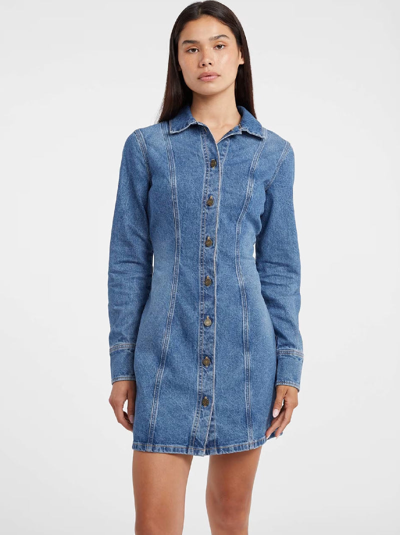 Shirt denim dress