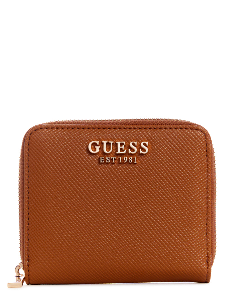 GUESS purse Laurel SLG Zip Around Wallet L Orange Logo