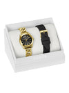 Guess Ladies Gold Tone Analog Watch Box Set
