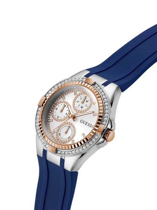 Guess Ladies Blue 2-Tone Multi-Function Watch