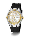 Guess Ladies Black 2-Tone Multi-Function Watch