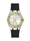 Guess Ladies Black 2-Tone Multi-Function Watch