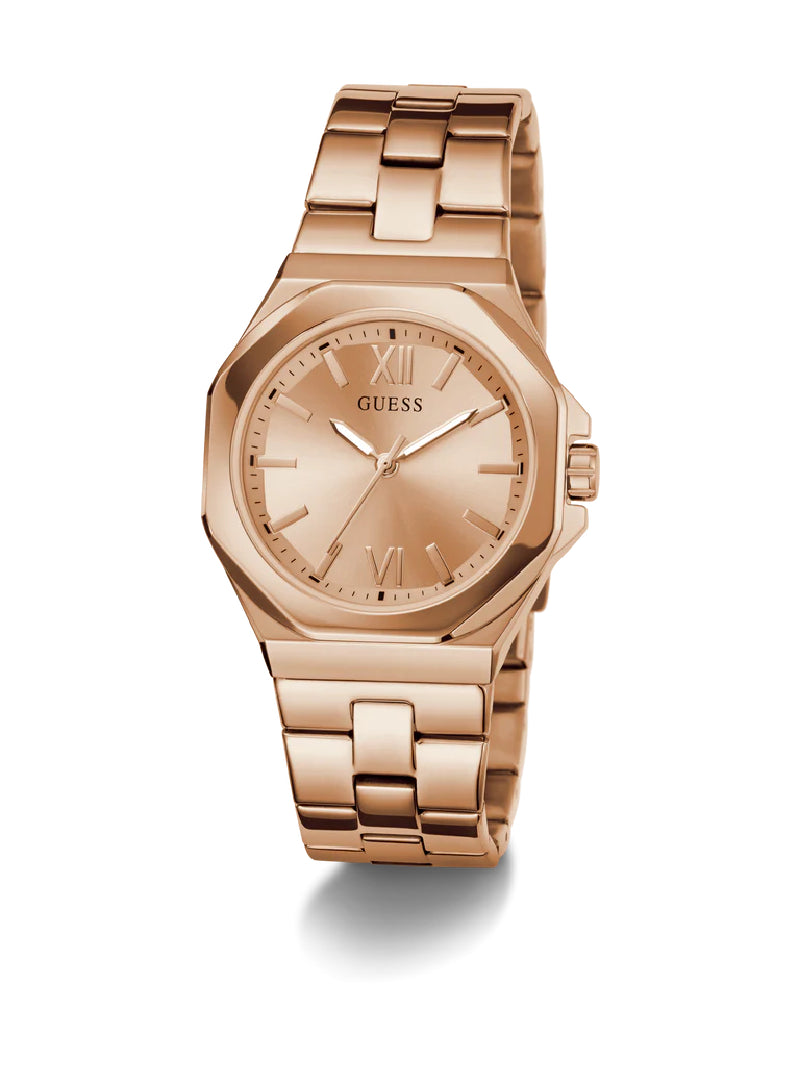 นาฬิกาข้อมือผู้หญิง Guess Ladies Rose Gold-Tone Analog Watch