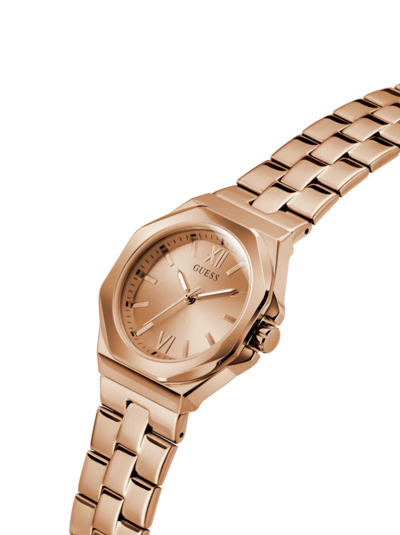 นาฬิกาข้อมือผู้หญิง Guess Ladies Rose Gold-Tone Analog Watch