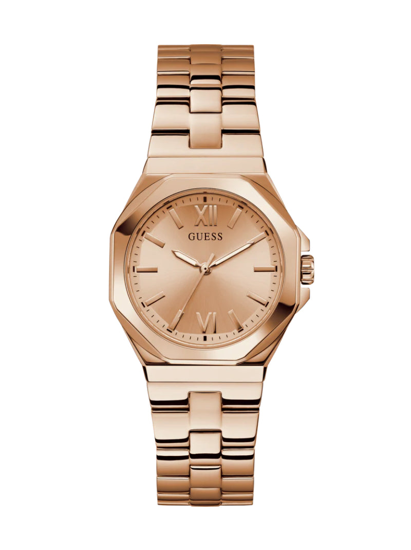 นาฬิกาข้อมือผู้หญิง Guess Ladies Rose Gold-Tone Analog Watch