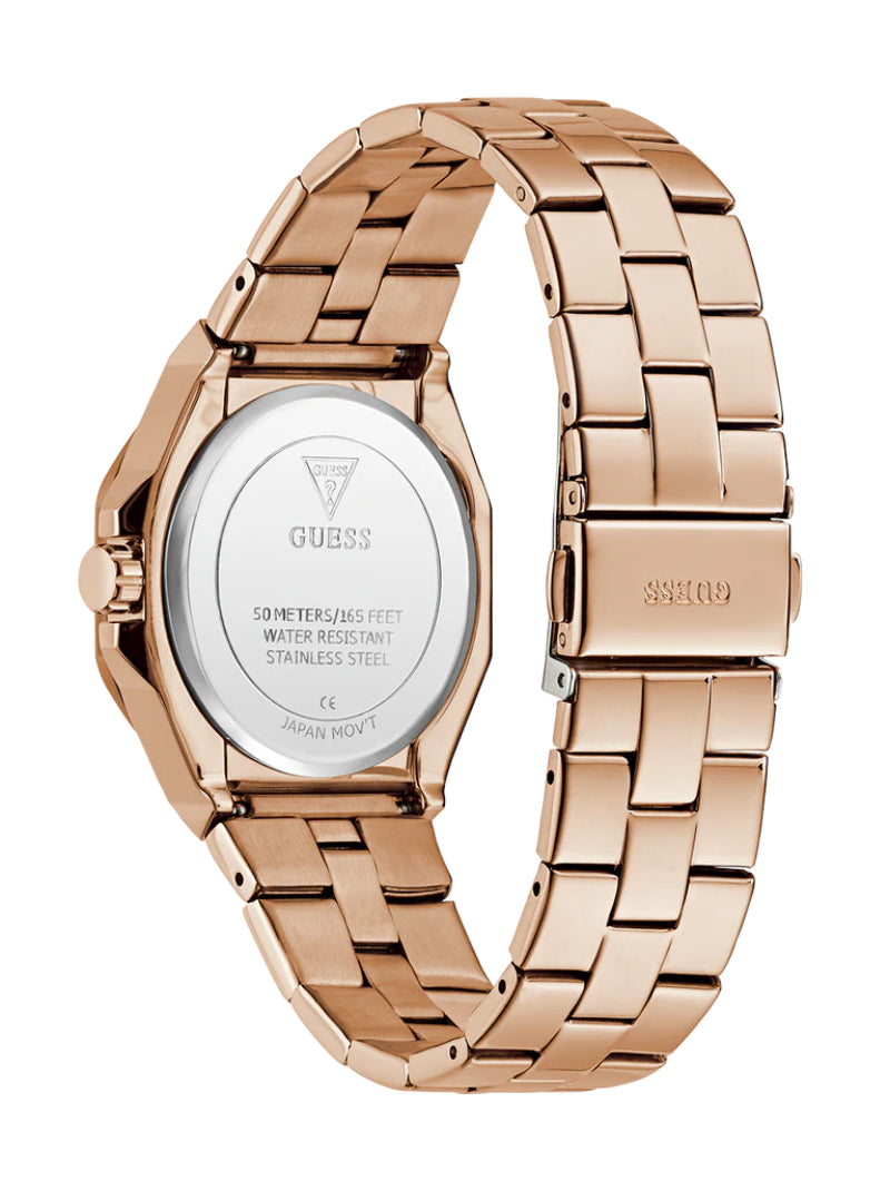 นาฬิกาข้อมือผู้หญิง Guess Ladies Rose Gold-Tone Analog Watch