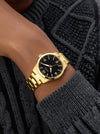 Guess Mens Easton Gold Tone Analog Watch