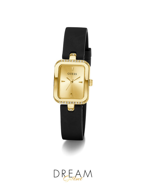 (Dream Set) นาฬิกาข้อมือผู้หญิง Isla Black Gold Tone Analog Watch+ต่างหู
