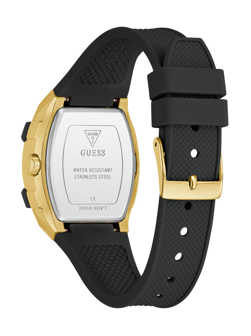Guess Ladies Phoenix Black Gold Tone Multi-Function Watch