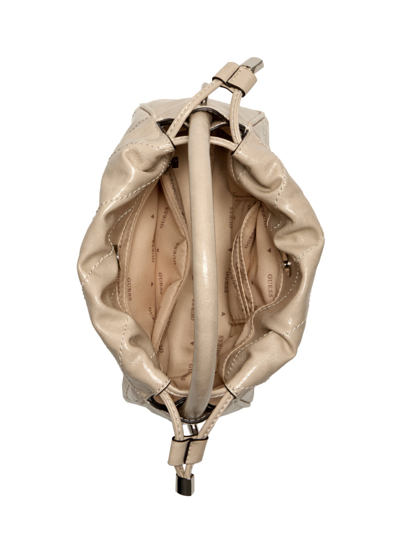 GUESS Women's Amys Drawstring Crossbody Bag - Glazed Crinkle PU, Adjustable Strap, Zip Pocket & Card Slots, 9x6.25x3.5 Inch - View #7