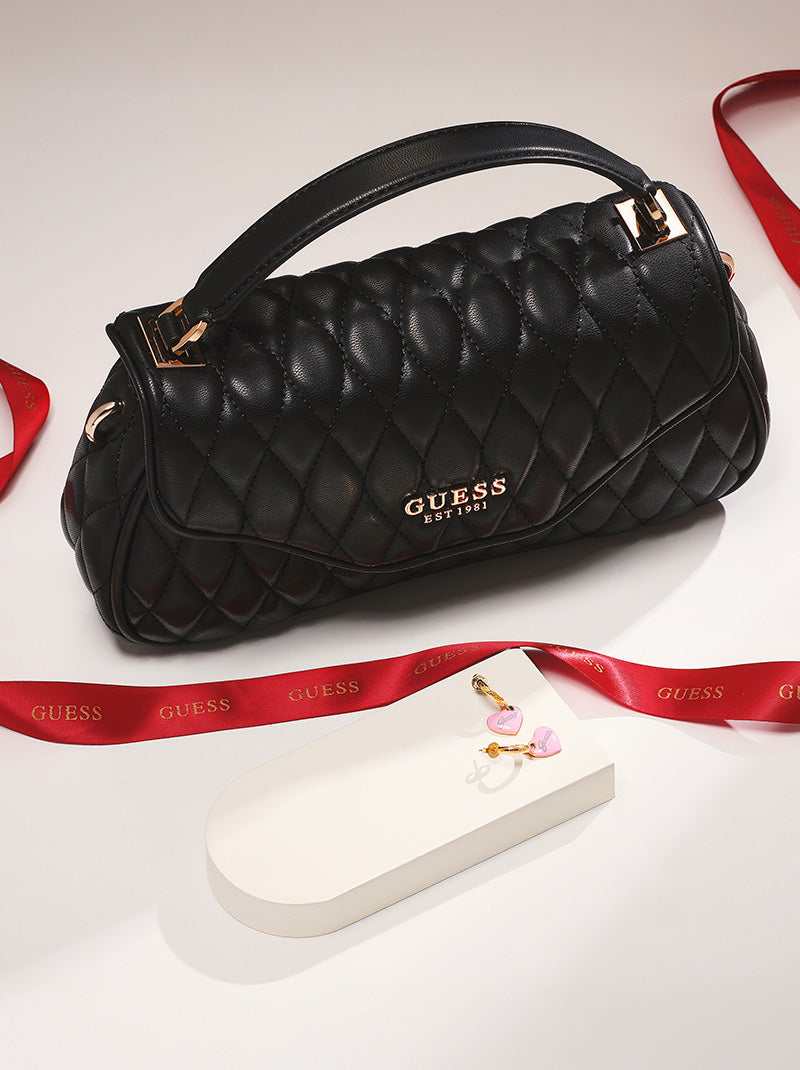 (Destiny Set) กระเป๋าถือ  Valla Top Handle Flap+ต่างหู