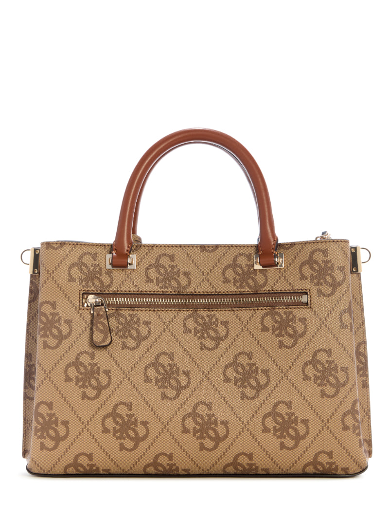 GUESS Sestri Mini Sacoche Cartable, bandoulière Femme, Logo Latte/M GUESS Sestri Mini Sacoche Cartable, bandoulière Femme, Logo Latte/M