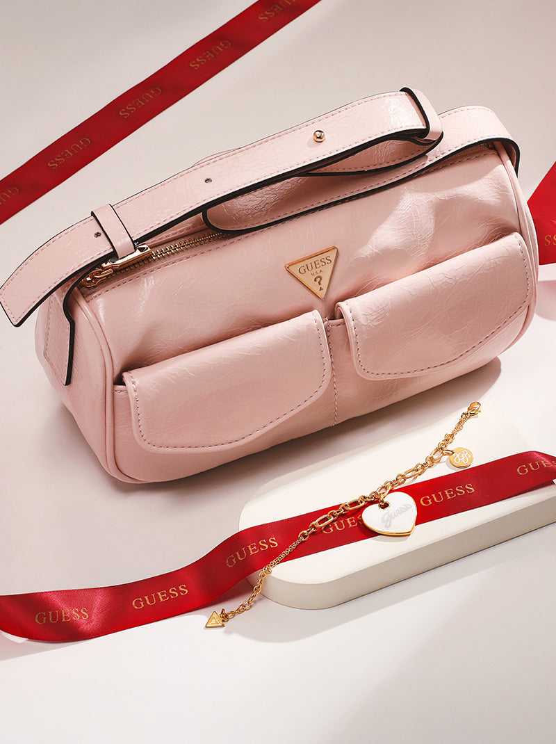 (Delight Set) กระเป๋าสะพายไหล่  Waldena Small Top Zip Shoulder Bag+สร้อยข้อมือ