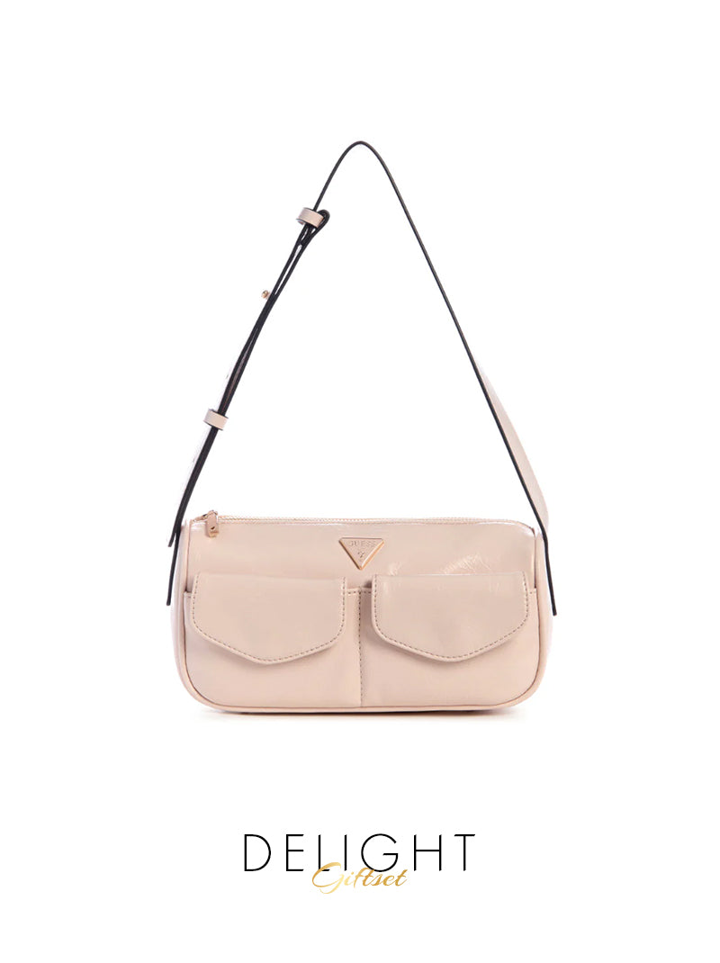 (Delight Set) กระเป๋าสะพายไหล่  Waldena Small Top Zip Shoulder Bag+สร้อยข้อมือ