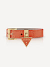 Triangle Logo Leather Bracelet