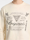 เสื้อสเว็ตเตอร์ผู้ชาย GUESS Originals Eco Lightweight Crewneck