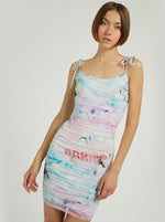Eco Watercolor Graffiti Dress