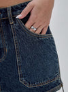 กระโปรงยีนส์สั้น GUESS Originals Zip Denim Mini Skirt