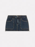 กระโปรงยีนส์สั้น GUESS Originals Zip Denim Mini Skirt