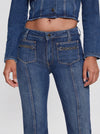 กางเกงยีนส์ขายาว Eco Chain Pocket Sexy Bootcut Jeans