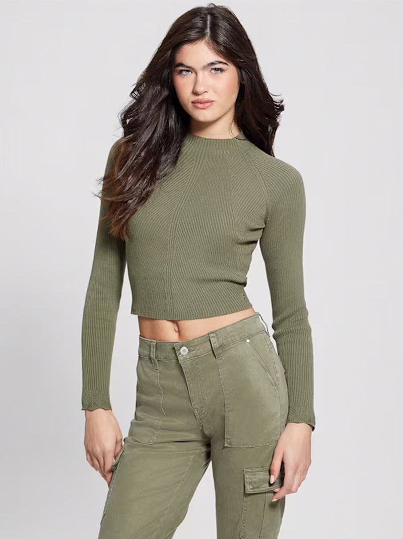 Eco Marie Open-Back Sweater Top