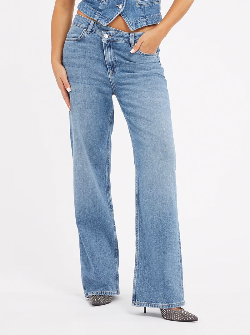 กางเกงยีนส์ขายาว Hollis High-Rise Straight Jeans