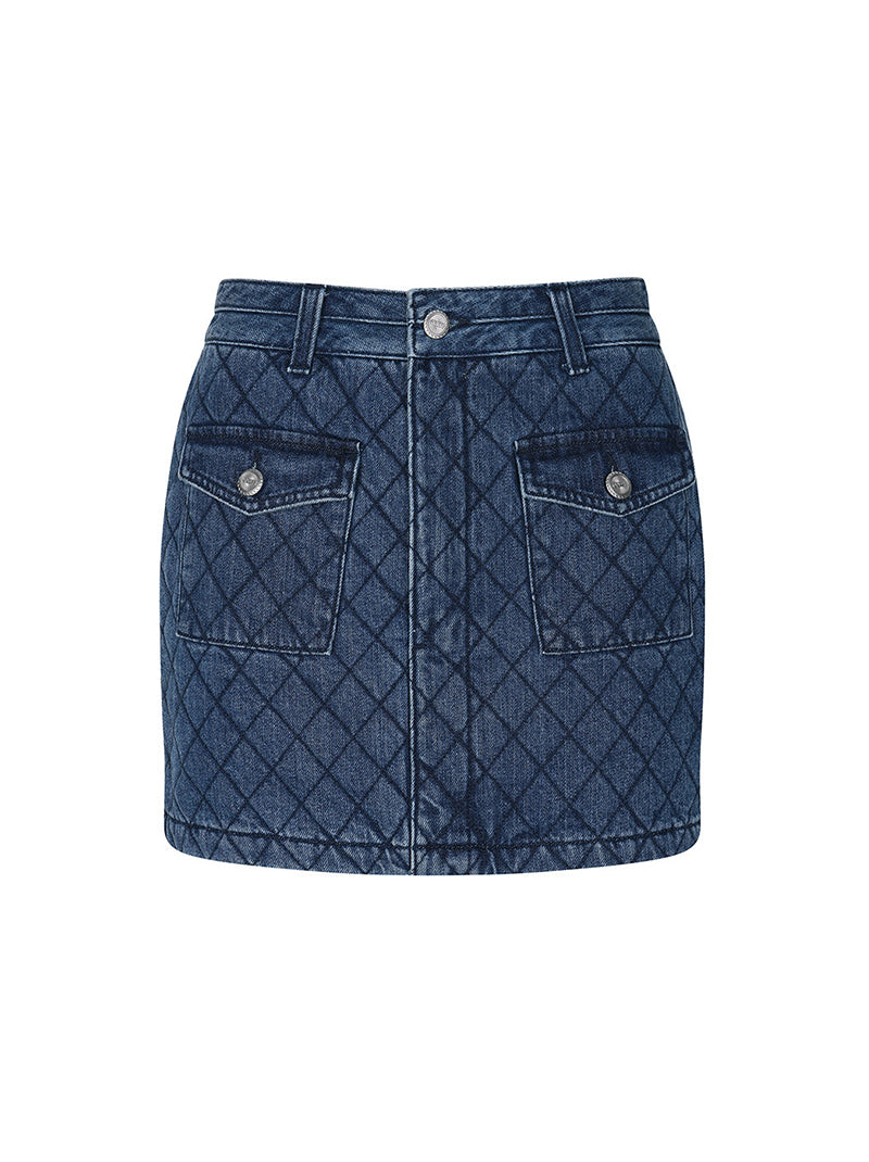 Women's Quilted Mini Skirt