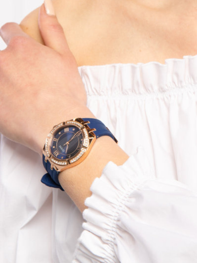 นาฬิกาข้อมือ Analog รุ่น COSMO สายซิลิโคนสีน้ำเงิน